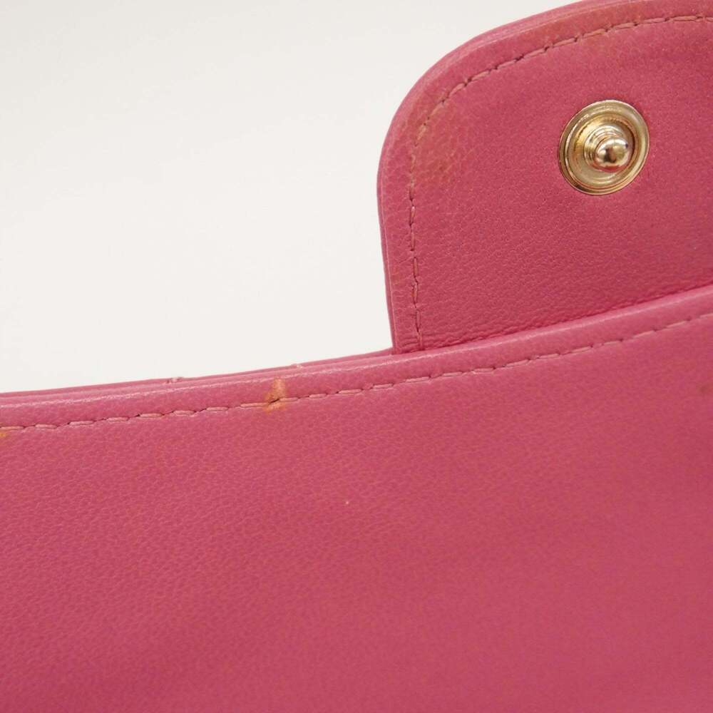 Chanel Matelasse Tri-fold Long Wallet in Lambskin, Pink Champagne, Women's - Picture 7 of 16